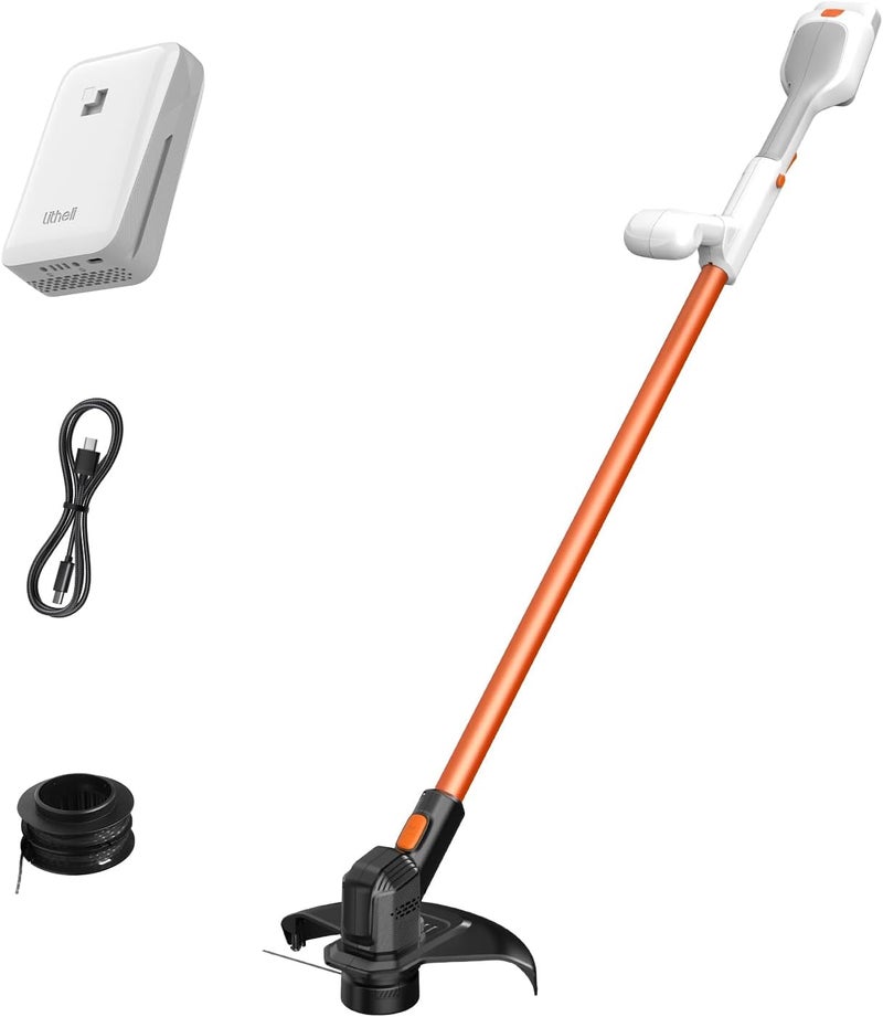 LiTHELi Cordless Weed Wacker 10 Inch, U20 Handy+ 20V String Trimmer & Weed Eater with 2.0Ah Battery, Grass Trimmer Tools for Garden, Yard and Farm - Image 1